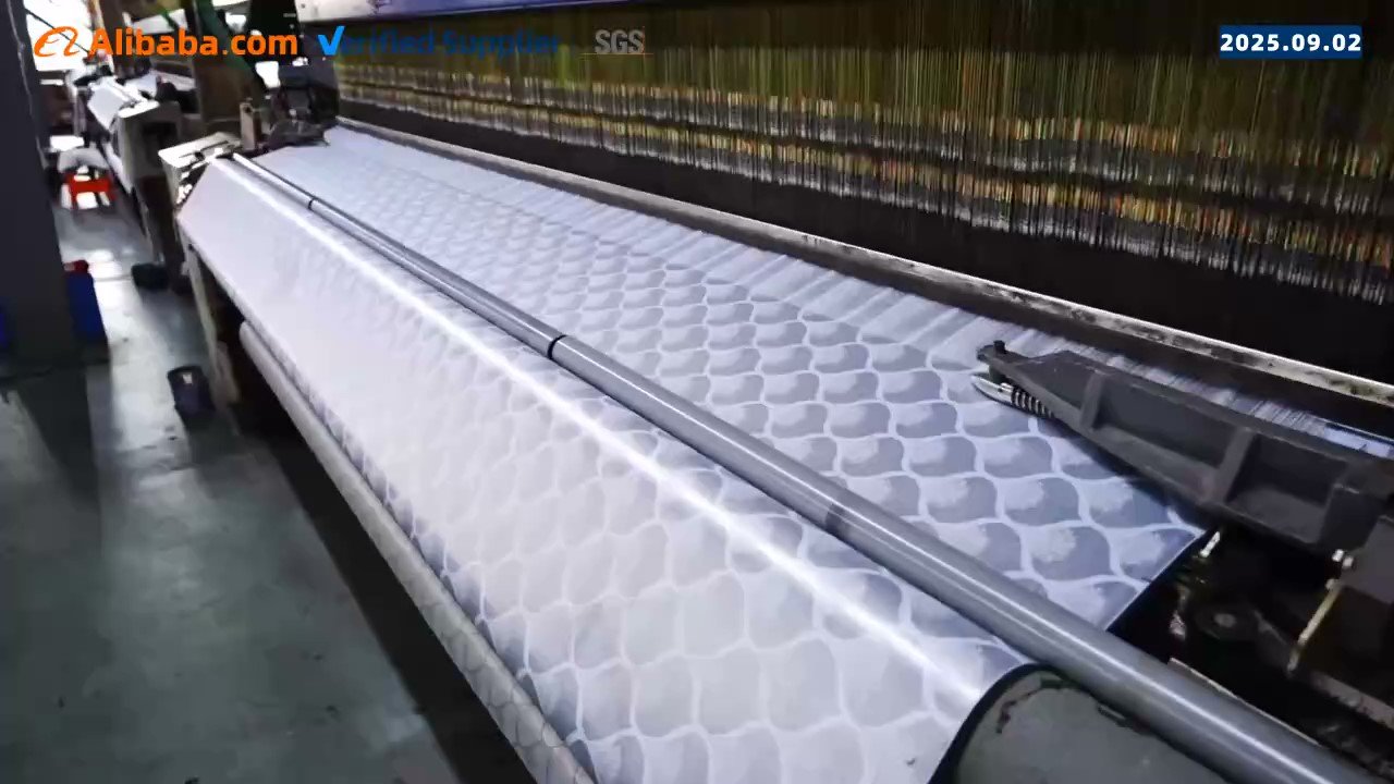 Curtain textile production environment in Shaoxing