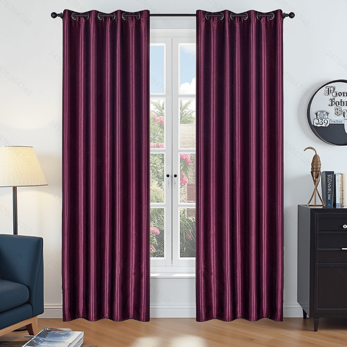 Ready Made curtain fabric supplier in China - Curtain Fabric 001 Solid Color 135x260cm