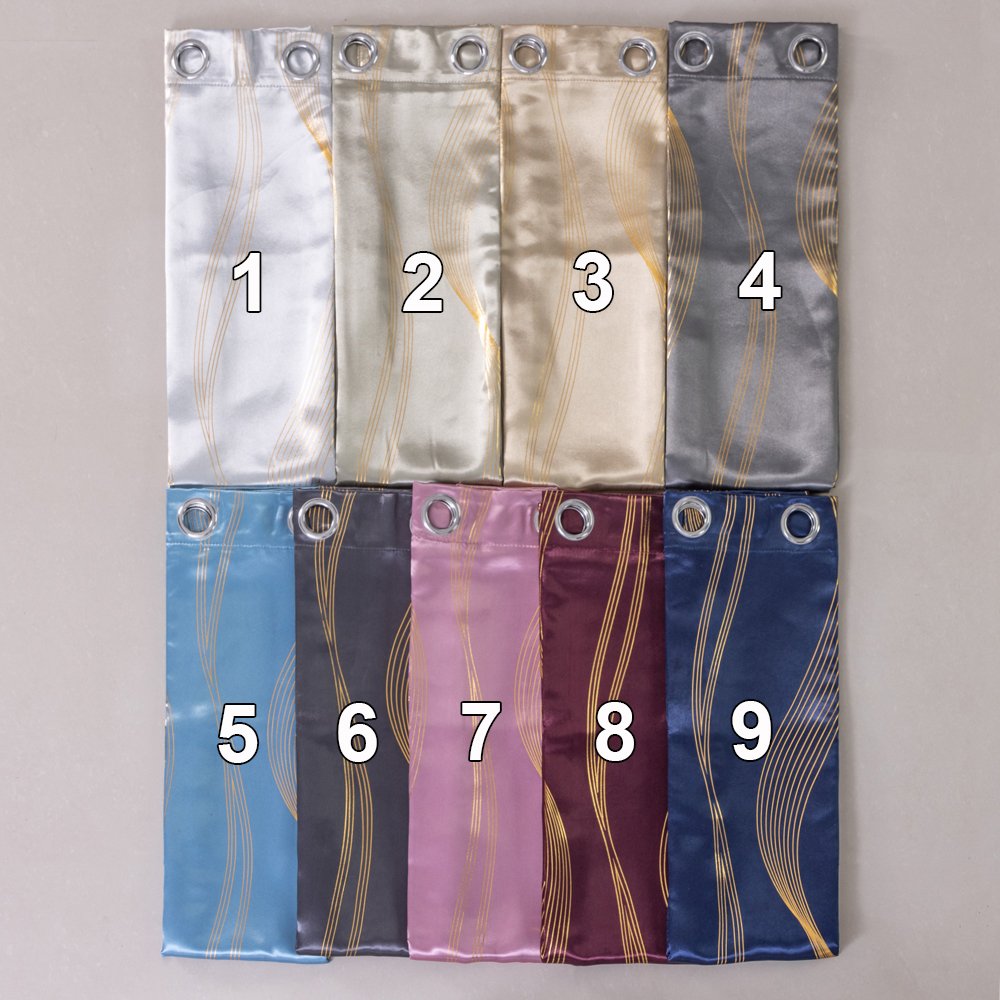 Curtain Fabric 003 Foil Printed 135x260cm fabric texture view 4
