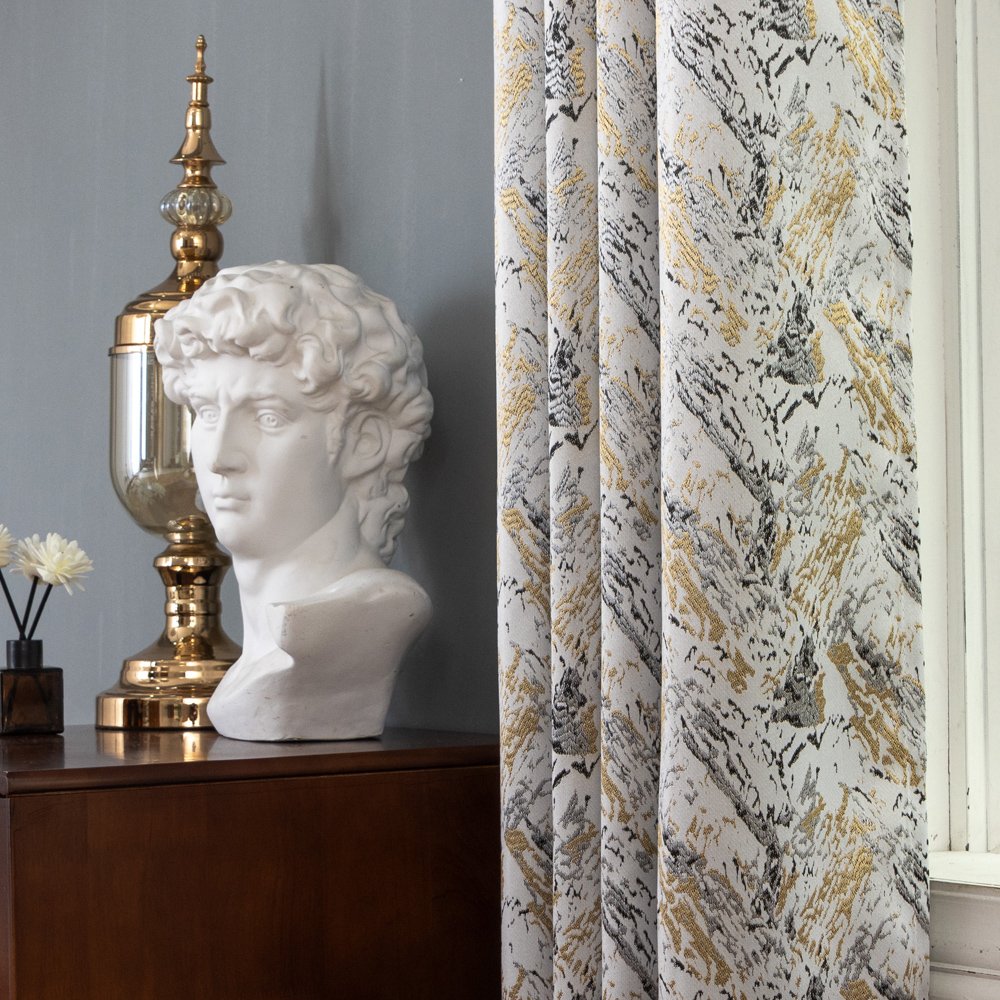 Curtain Fabric 012 Jacquard 135x260cm fabric texture view 2