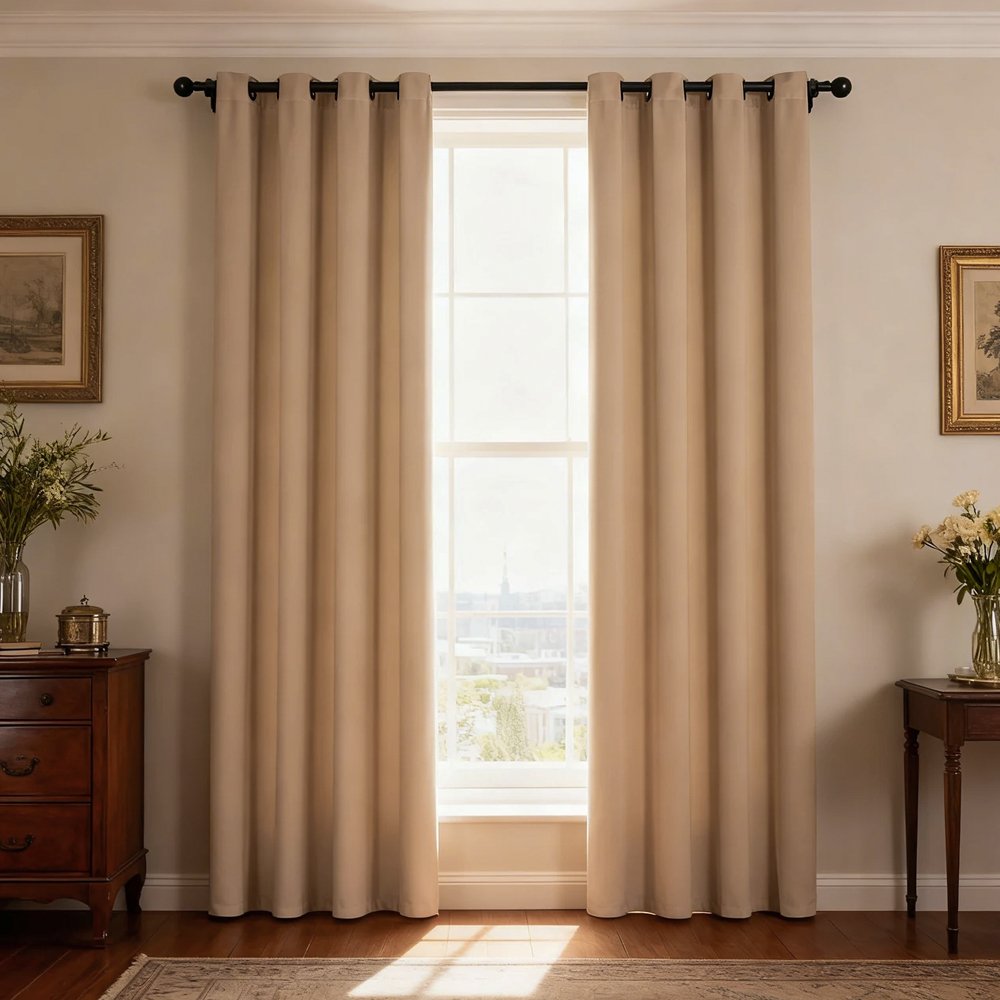 Ready Made curtain fabric supplier in China - Curtain Fabric 101 Solid Color 135x260cm