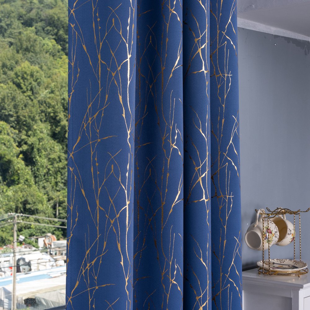Curtain Fabric 103 Foil Printed 135x260cm fabric texture view 2