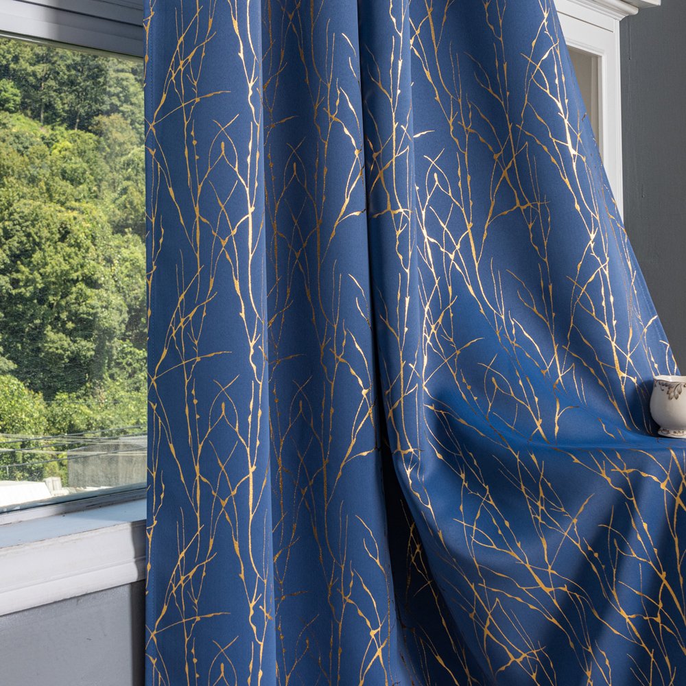 Curtain Fabric 103 Foil Printed 135x260cm fabric texture view 3