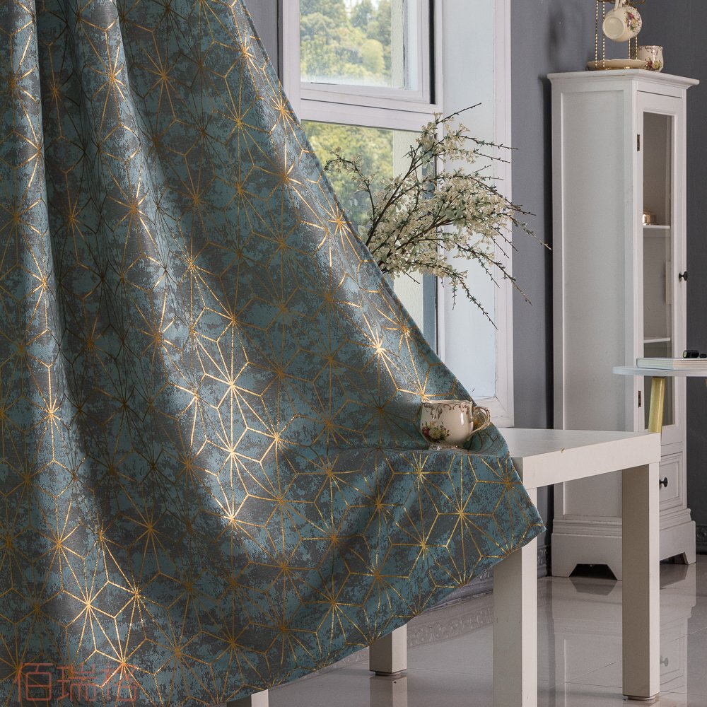 Curtain Fabric 2027 Foil Printed 135x260cm fabric texture view 2