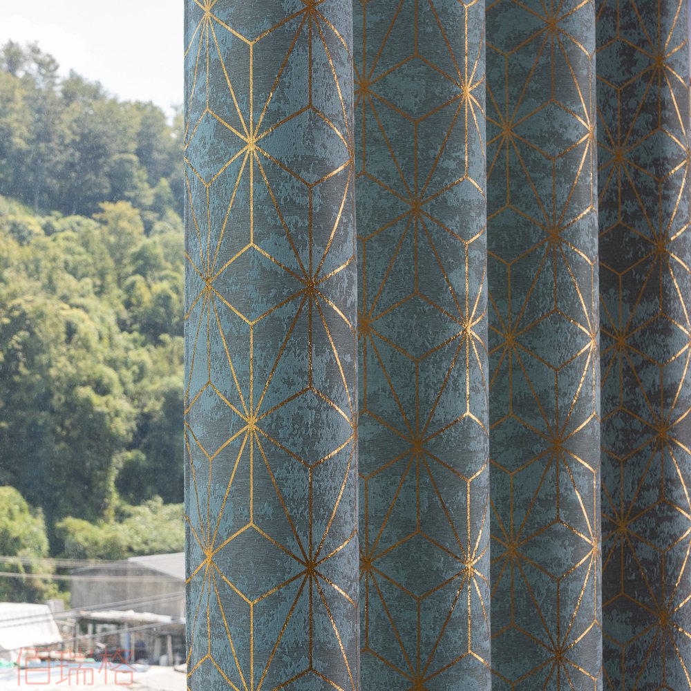 Curtain Fabric 2027 Foil Printed 135x260cm fabric texture view 3