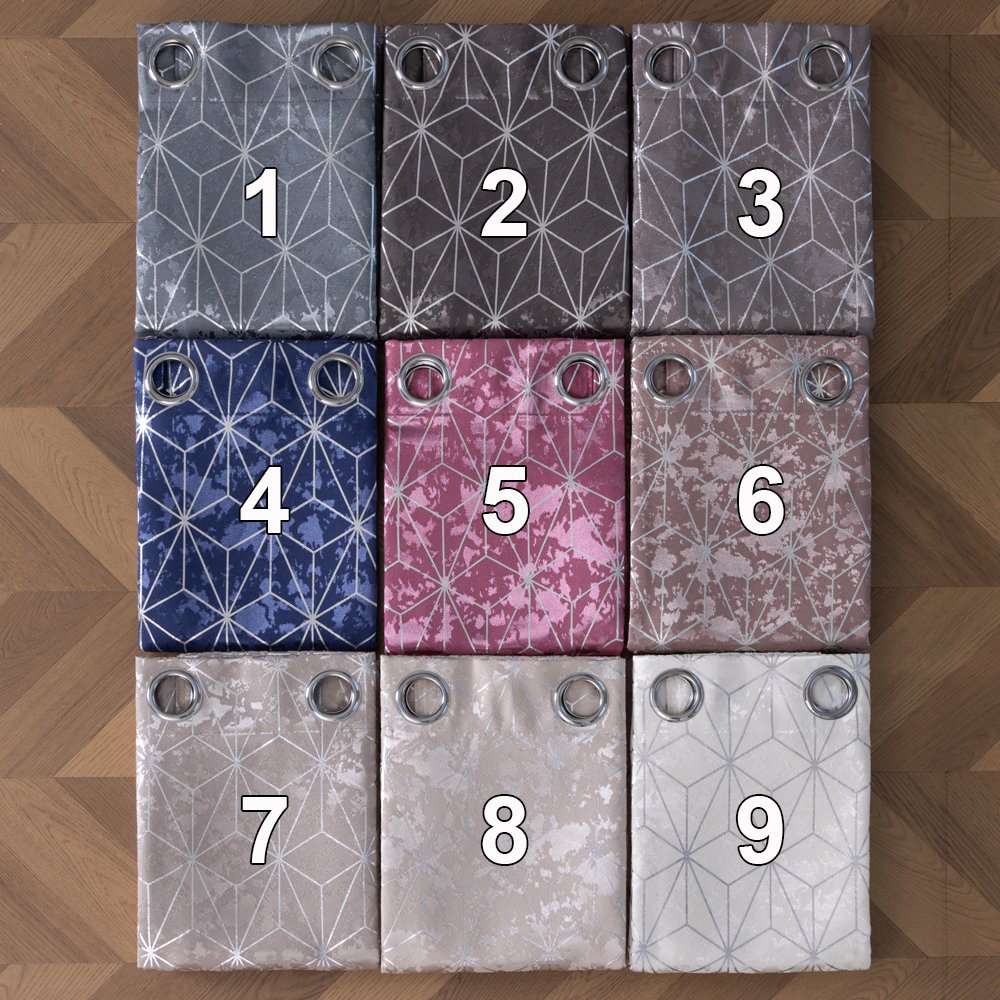 Curtain Fabric 2187 Silver Foil Printed 135x260cm fabric texture view 4