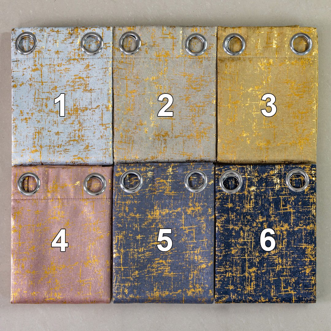 Curtain Fabric 221 Foil Printed 135x260cm fabric texture view 4