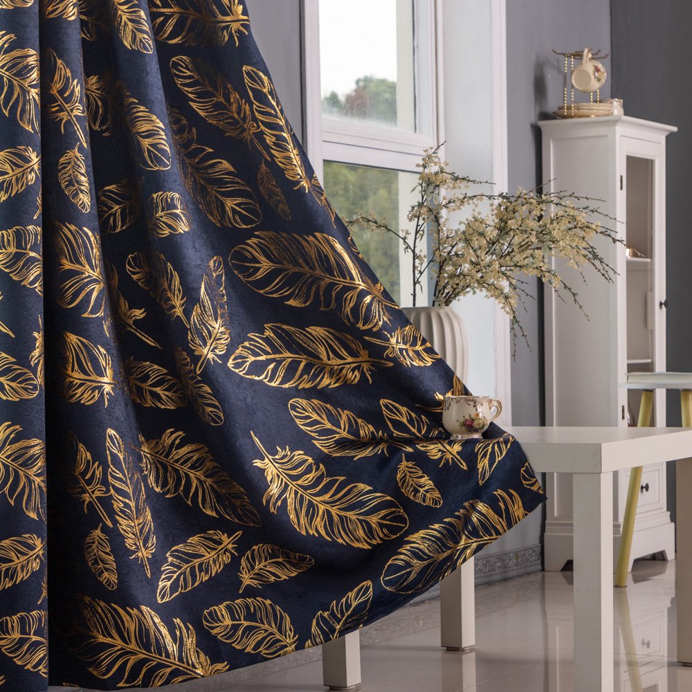 Curtain Fabric 222 Foil Printed 135x260cm fabric texture view 2