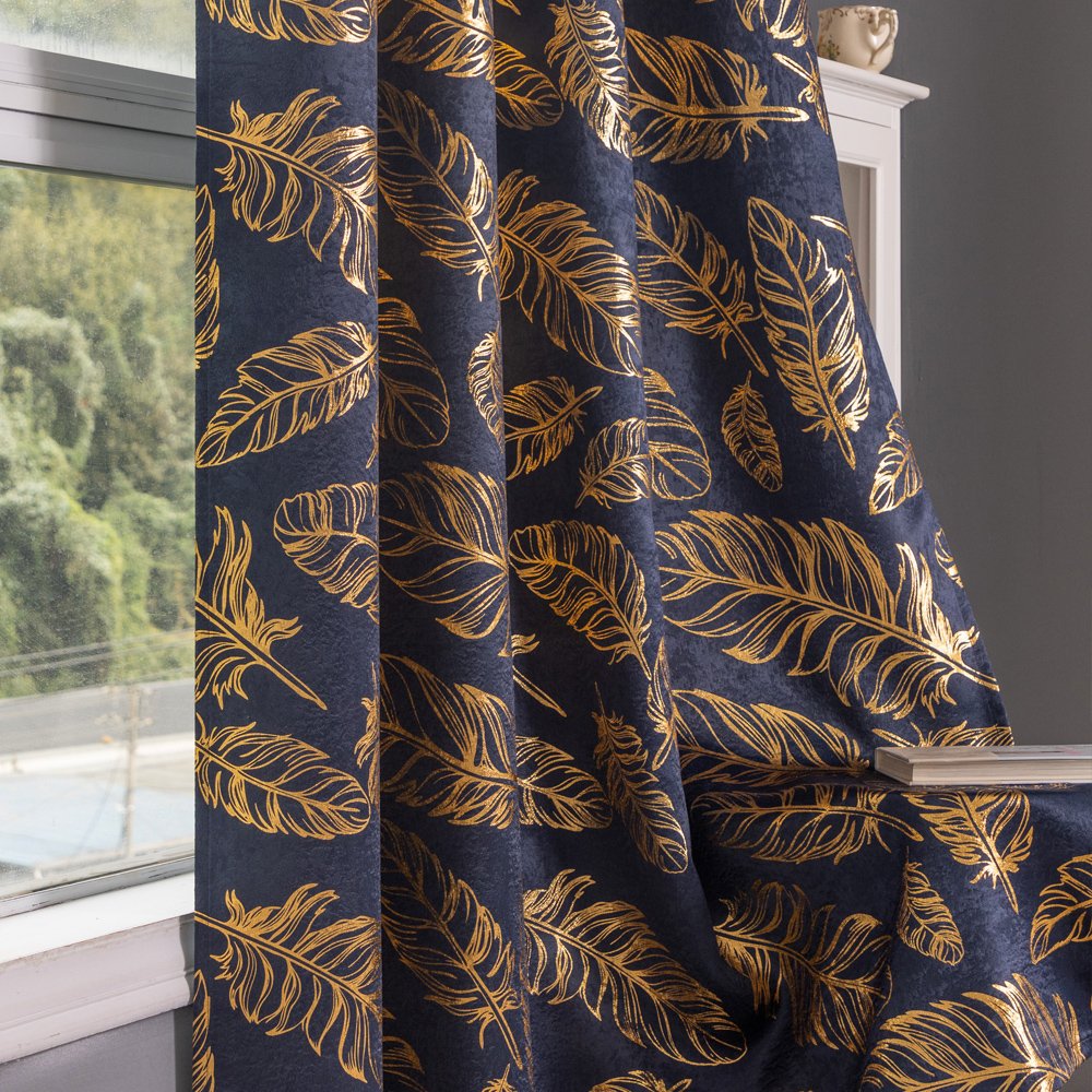 Curtain Fabric 222 Foil Printed 135x260cm fabric texture view 3