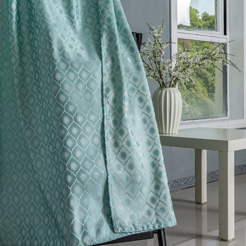 Curtain Fabric 501 Jacquard 135x260cm fabric texture view 3