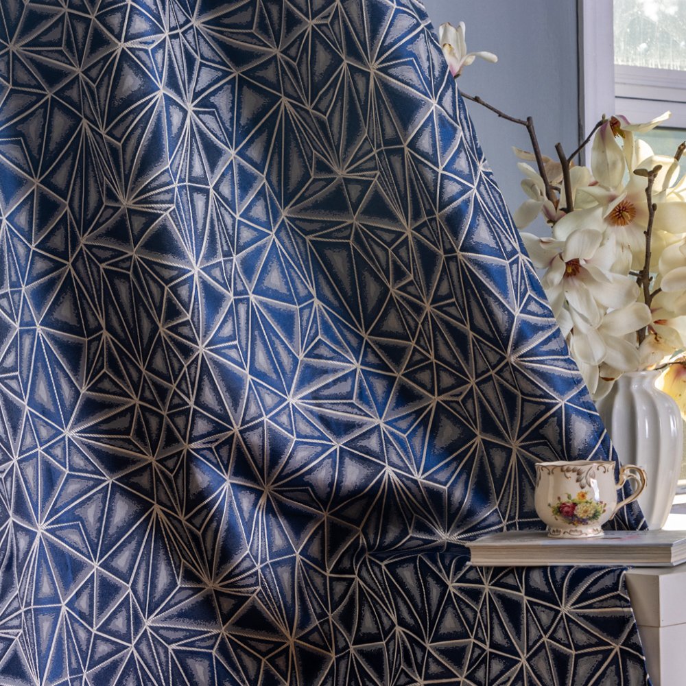 Curtain Fabric 502 Jacquard 135x260cm fabric texture view 2
