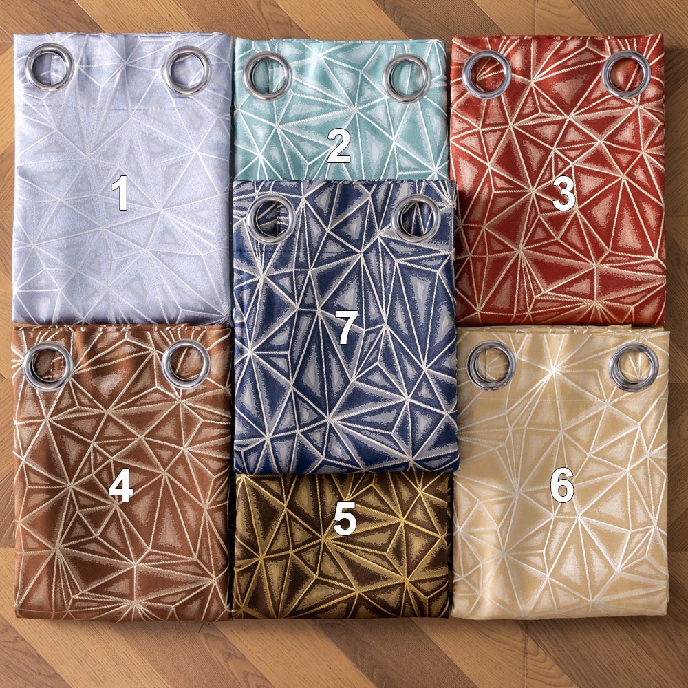 Curtain Fabric 502 Jacquard 135x260cm fabric texture view 4