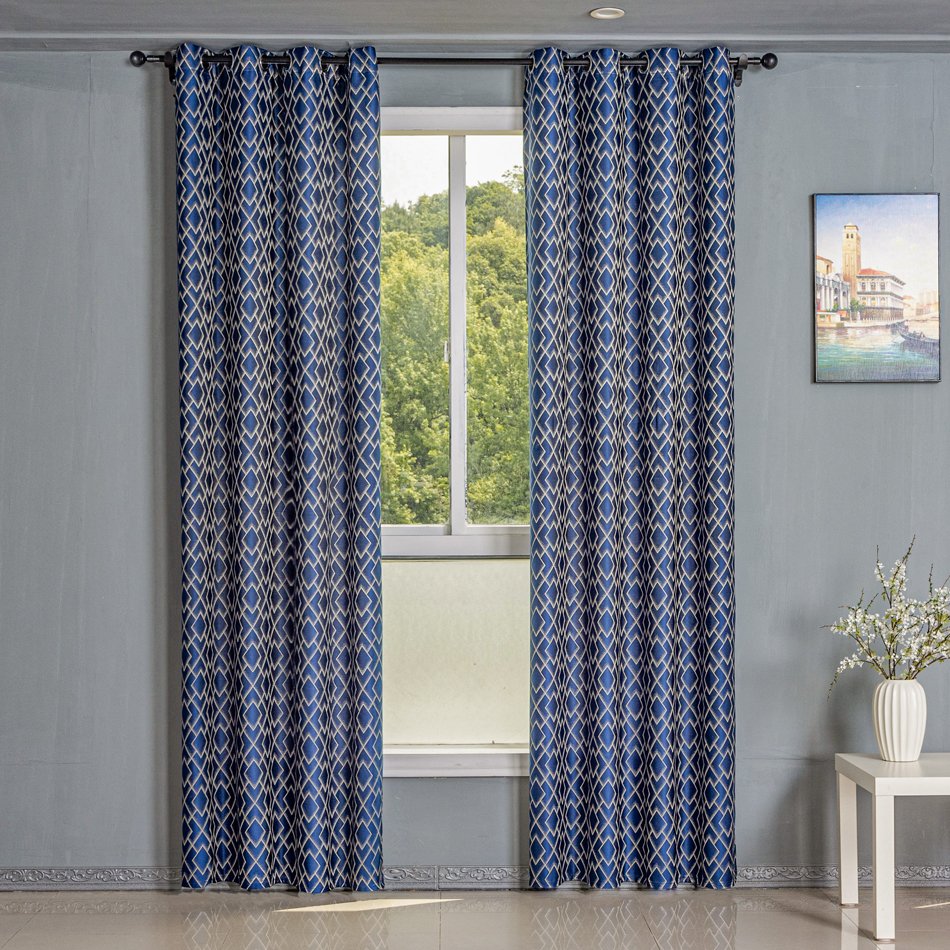 Ready Made curtain fabric supplier in China - Curtain Fabric 503 Jacquard 135x260cm