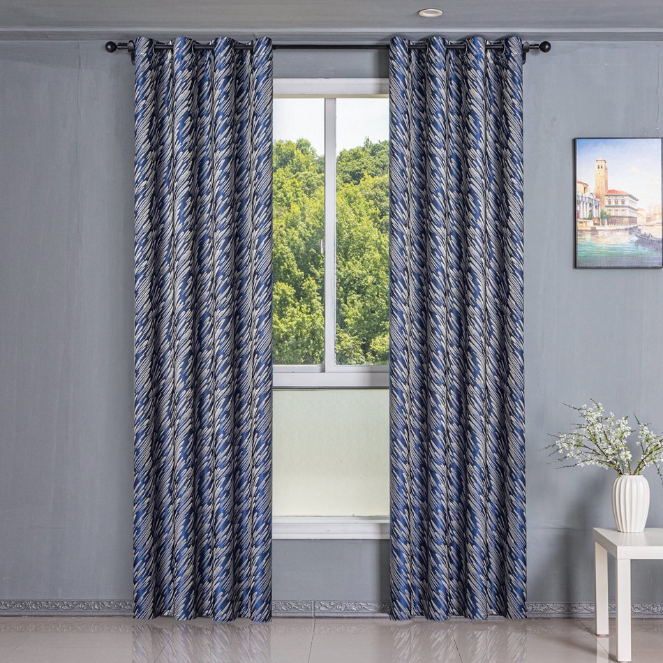 Ready Made curtain fabric supplier in China - Curtain Fabric 504 Jacquard 135x260cm