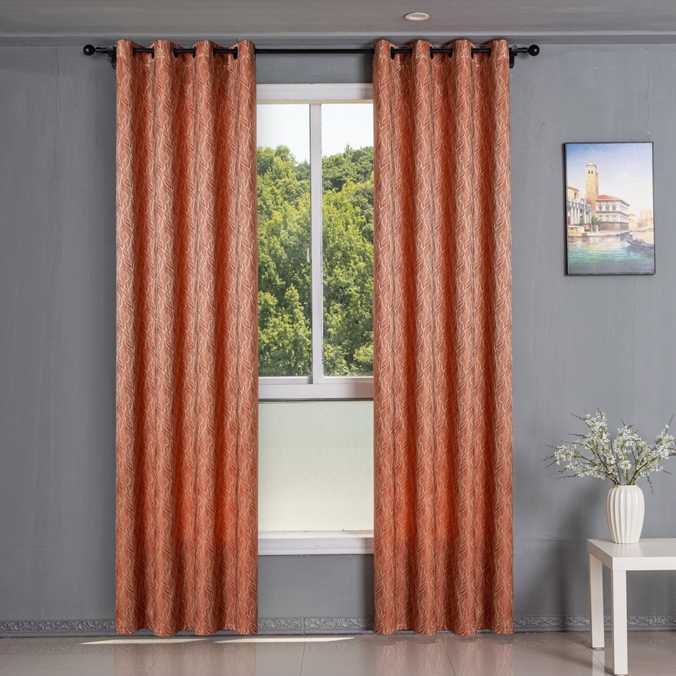 Ready Made curtain fabric supplier in China - Curtain Fabric 505 Jacquard 135x260cm