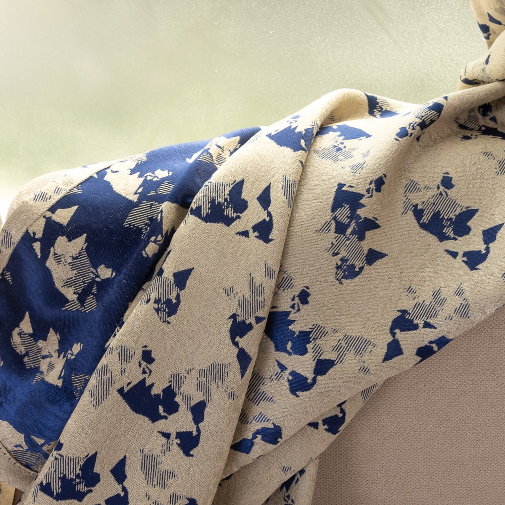 Curtain Fabric 518 Jacquard 135x260cm fabric texture view 3
