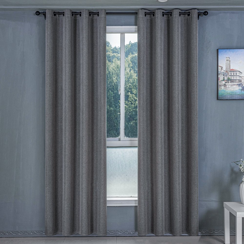Ready Made curtain fabric supplier in China - Curtain Fabric 520 Solid Color 135x260cm