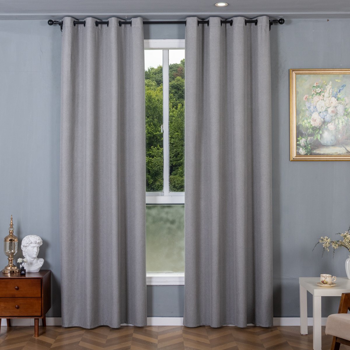 Ready Made curtain fabric supplier in China - Curtain Fabric 521 Solid Color 135x260cm