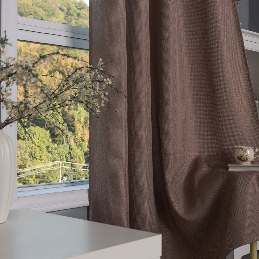 Curtain Fabric 606 Solid Color 135x260cm fabric texture view 3