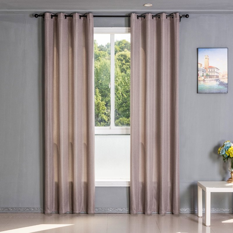 Ready Made curtain fabric supplier in China - Curtain Fabric 606 Solid Color 135x260cm