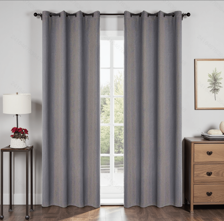 Ready Made curtain fabric supplier in China - Curtain Fabric 611 Solid Color 140x260cm