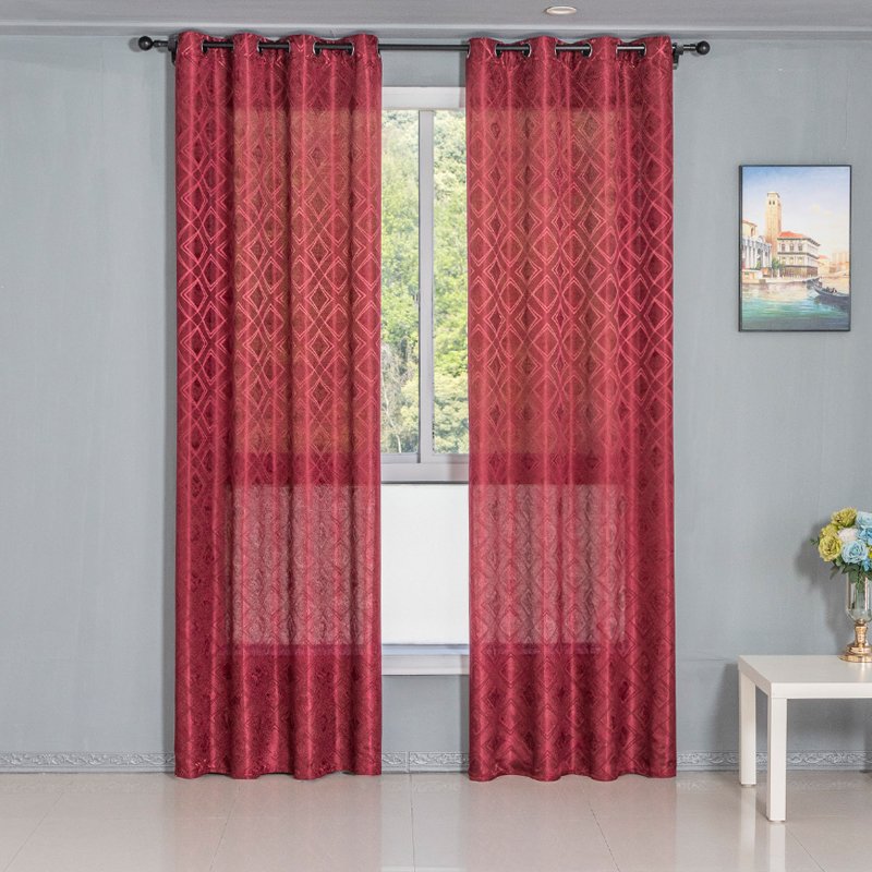 Ready Made curtain fabric supplier in China - Curtain Fabric 703 Jacquard 135x260cm