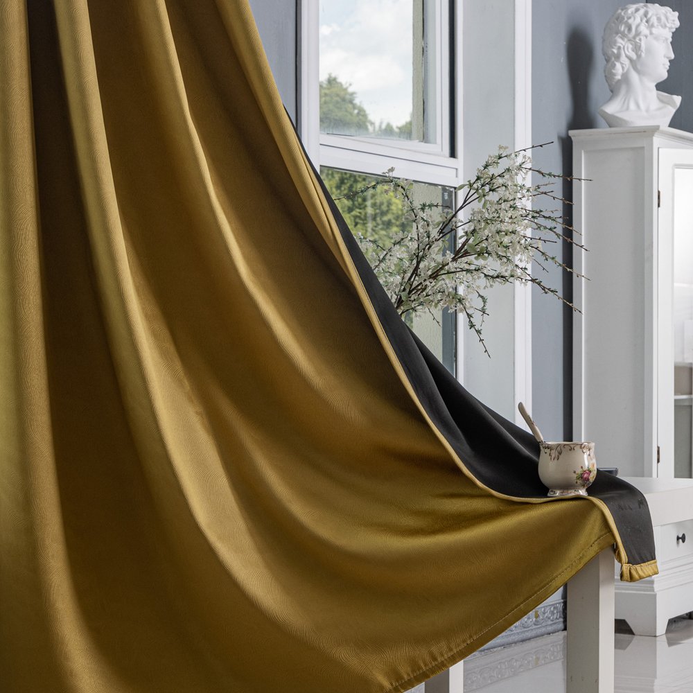 Curtain Fabric 869 Embossed 135x260cm fabric texture view 2