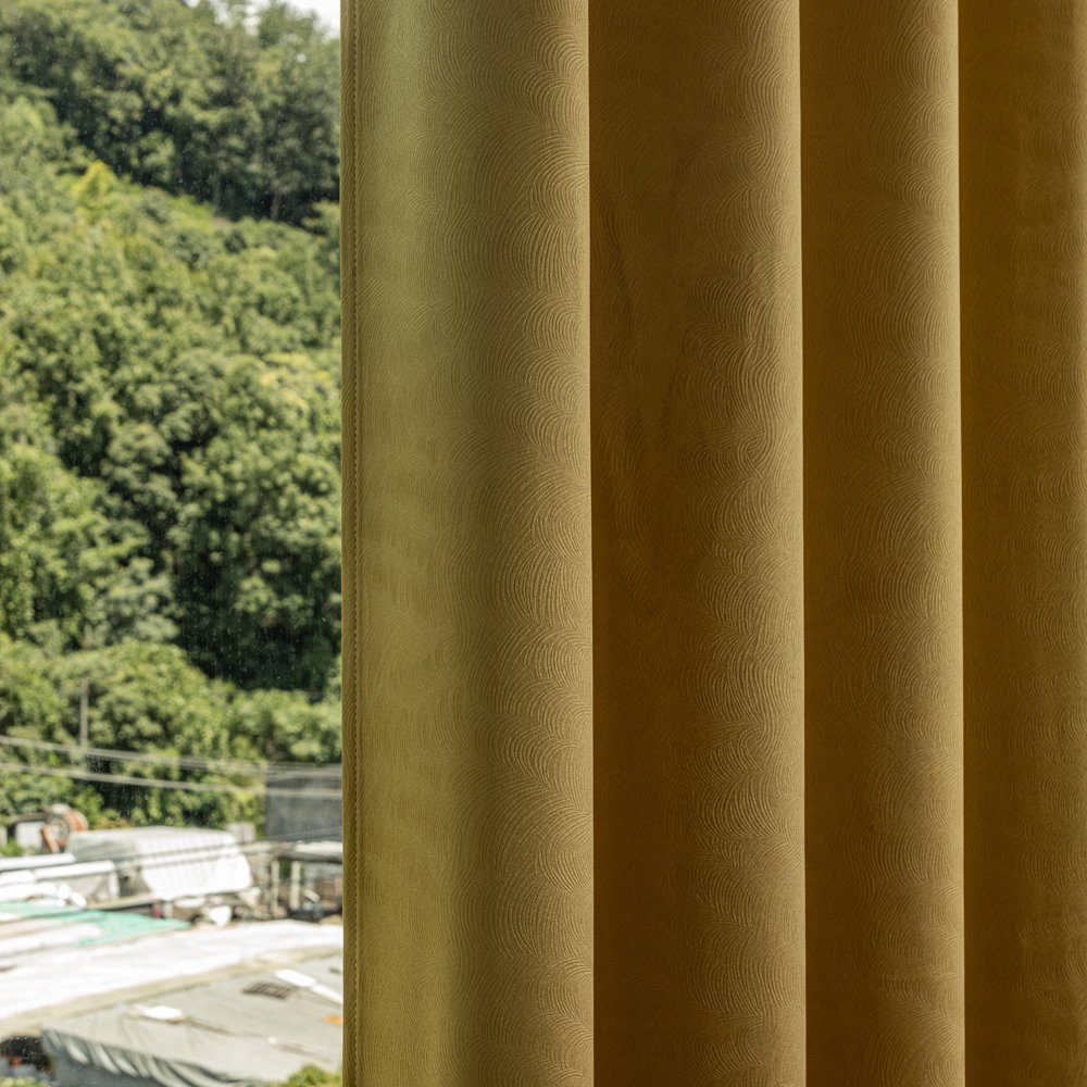 Curtain Fabric 869 Embossed 135x260cm fabric texture view 3