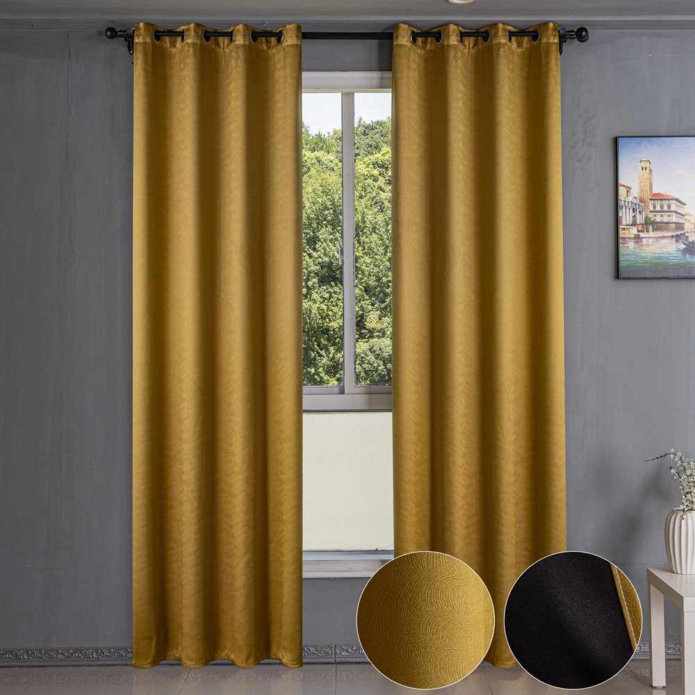 Ready Made curtain fabric supplier in China - Curtain Fabric 869 Embossed 135x260cm