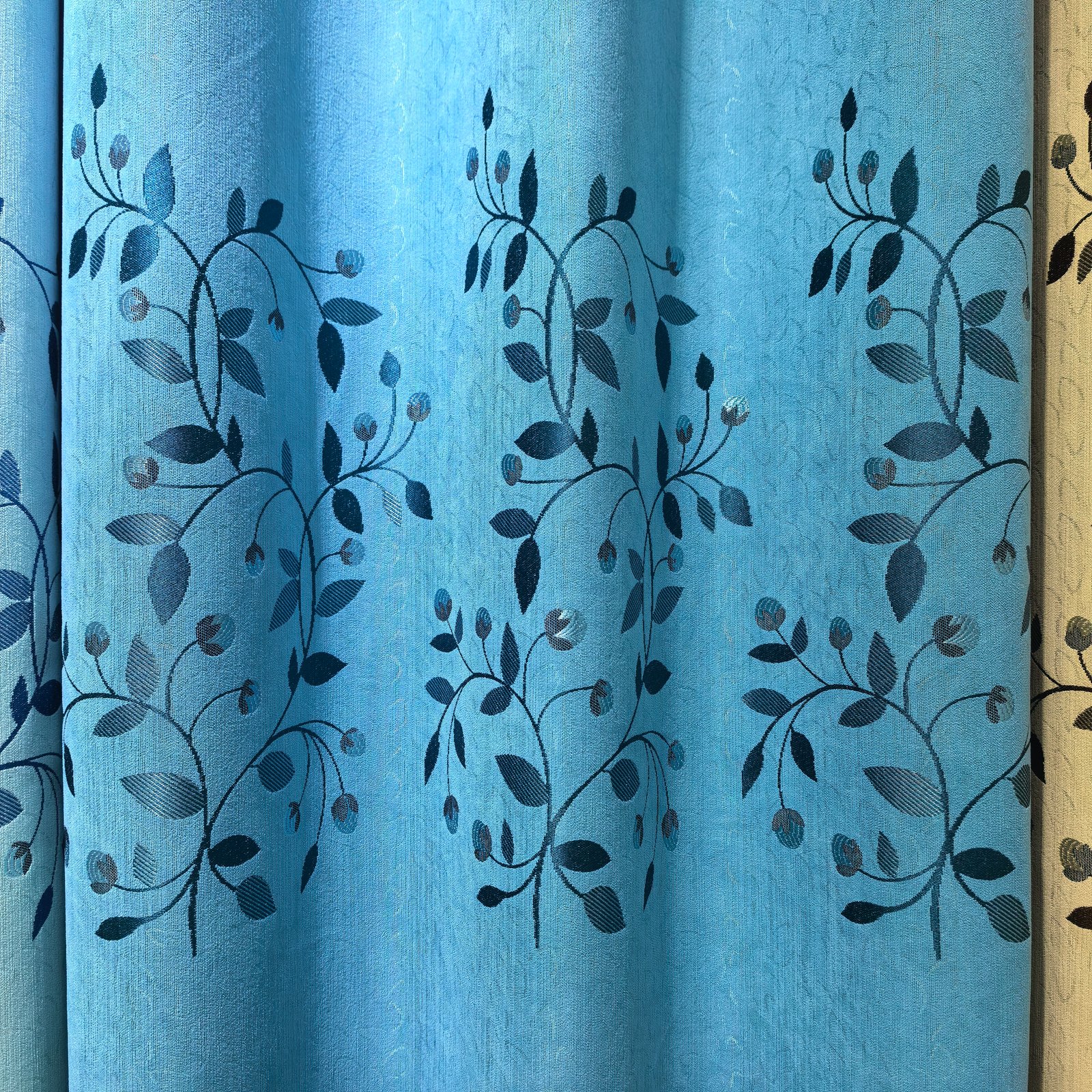 Jacquard Curtain Fabric 100% Polyester fabric texture view 2