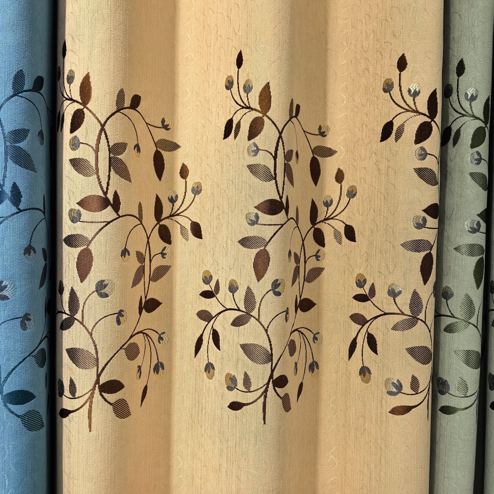 Jacquard Curtain Fabric 100% Polyester fabric texture view 4
