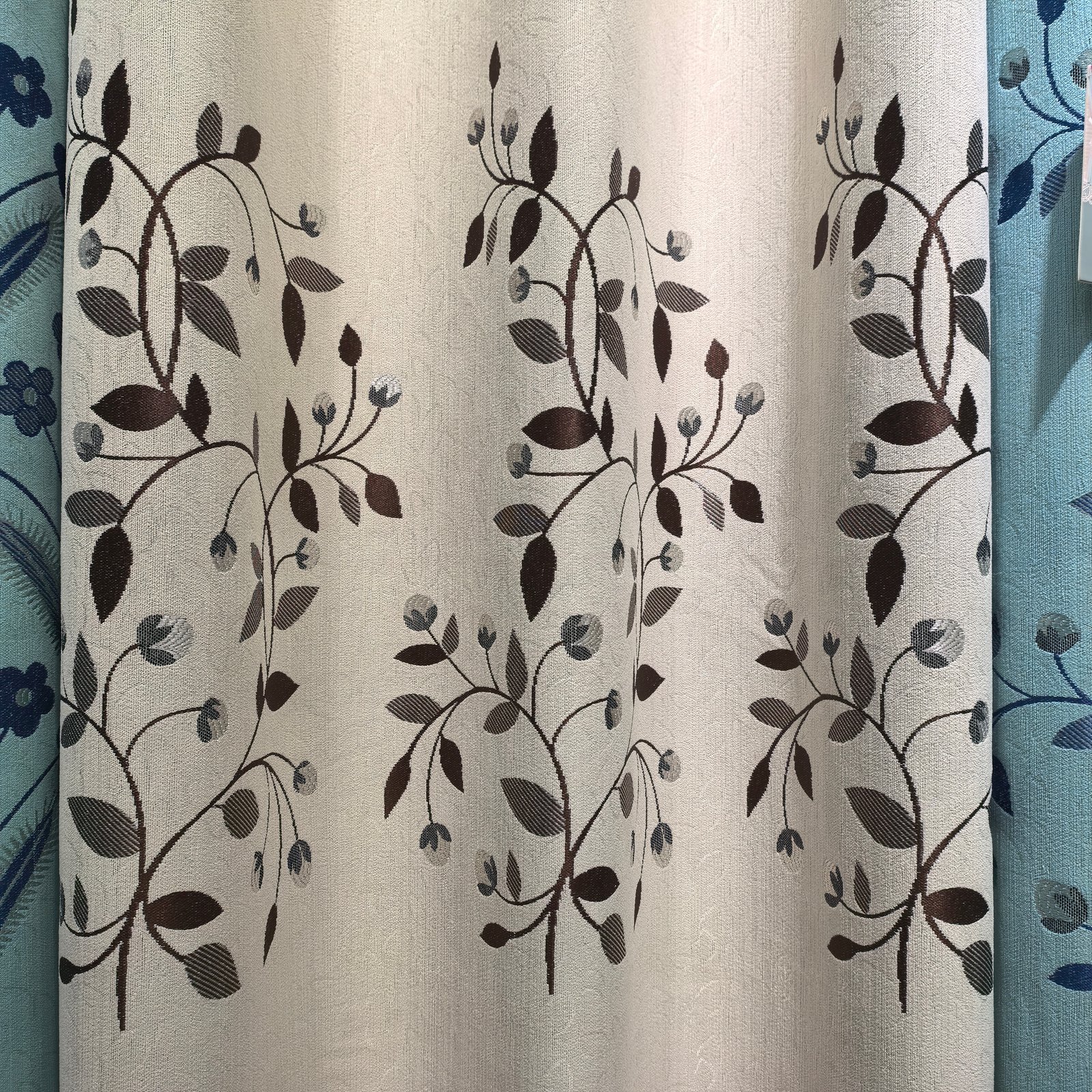 Jacquard Curtain Fabric 100% Polyester fabric texture view 7