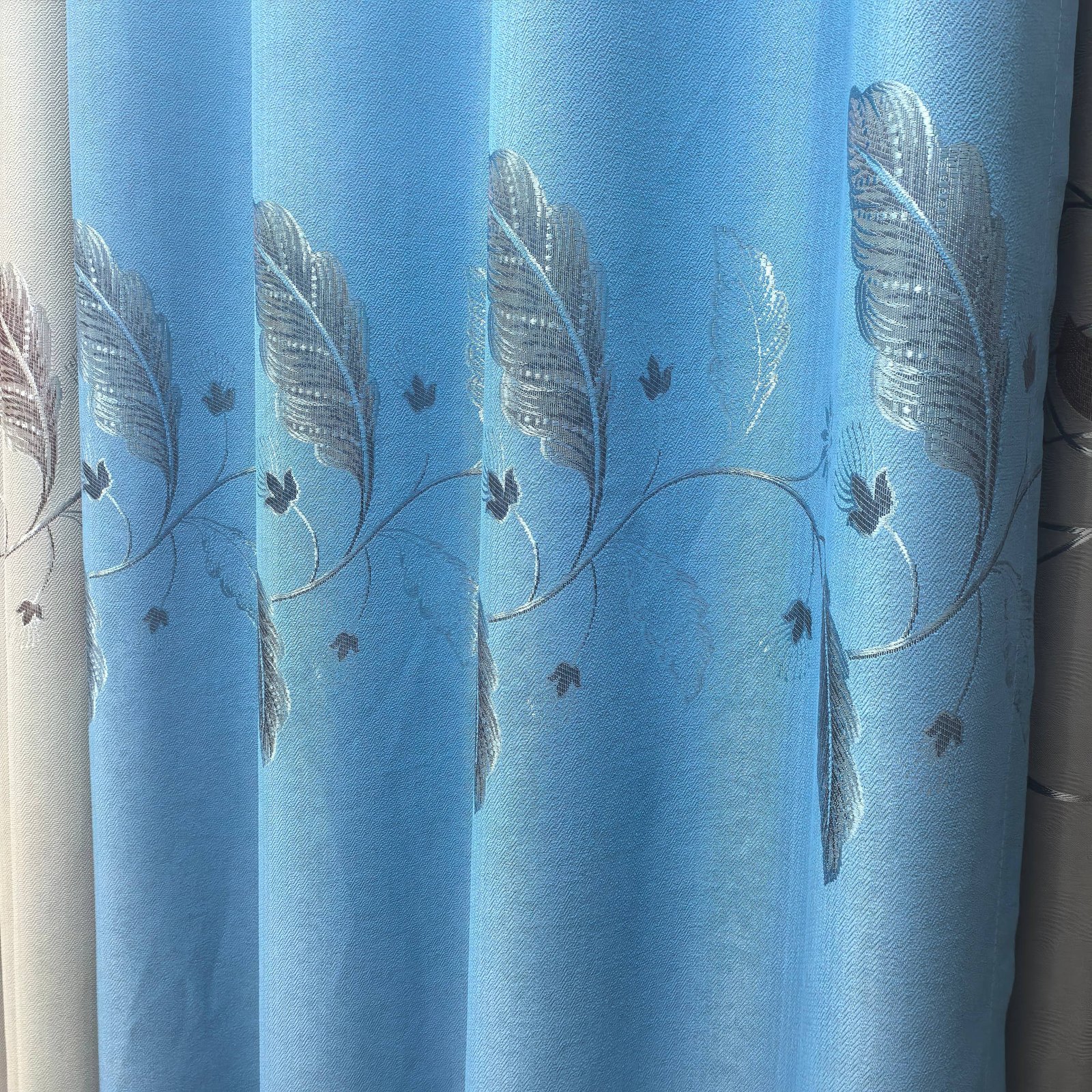 Jacquard Curtain Fabric 100% Polyester fabric texture view 4