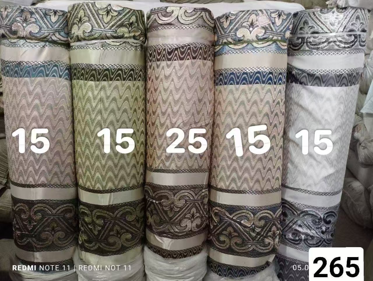 Jacquard Curtain Fabric 100% Polyester fabric texture view 5