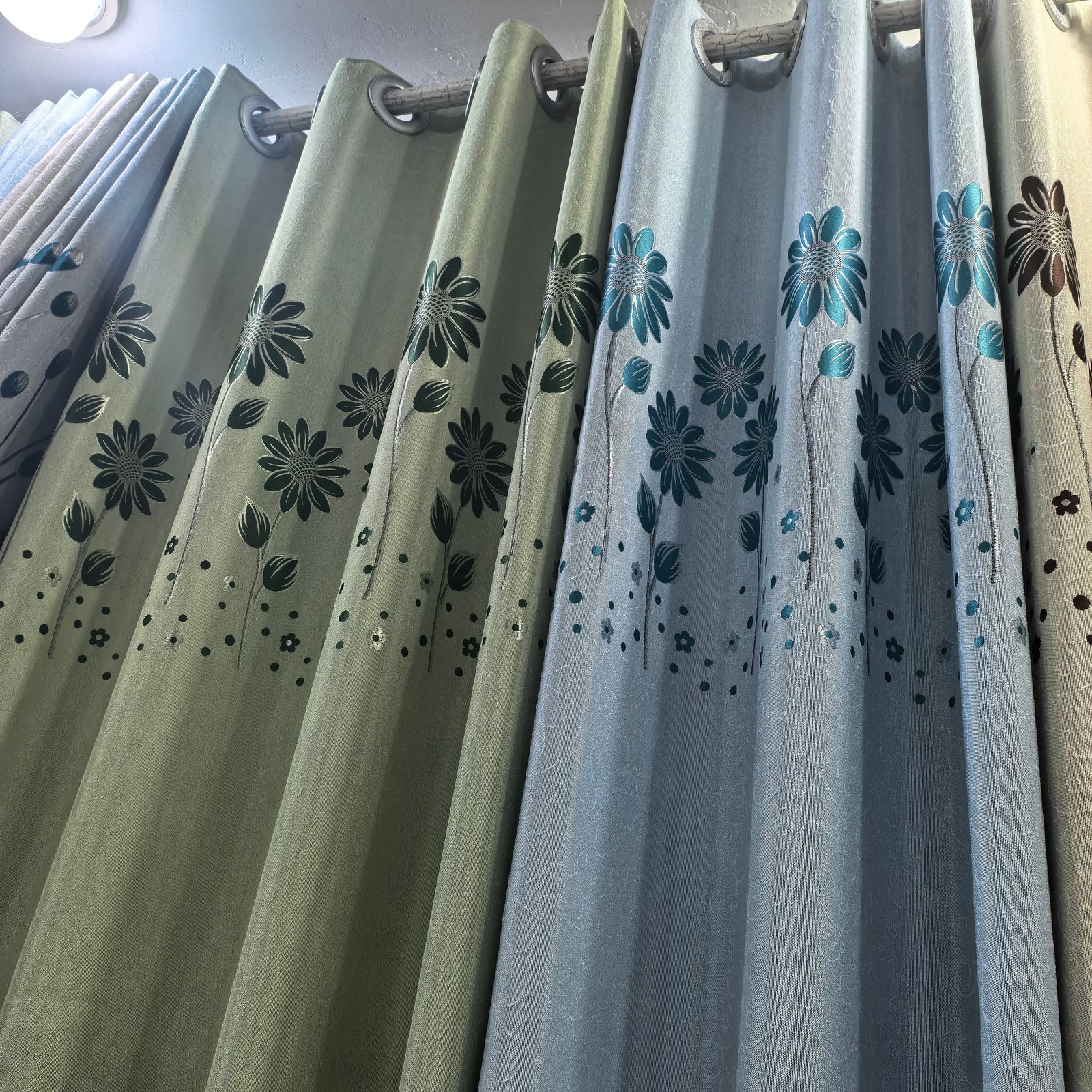 Jacquard Curtain Fabric 100% Polyester fabric texture view 4