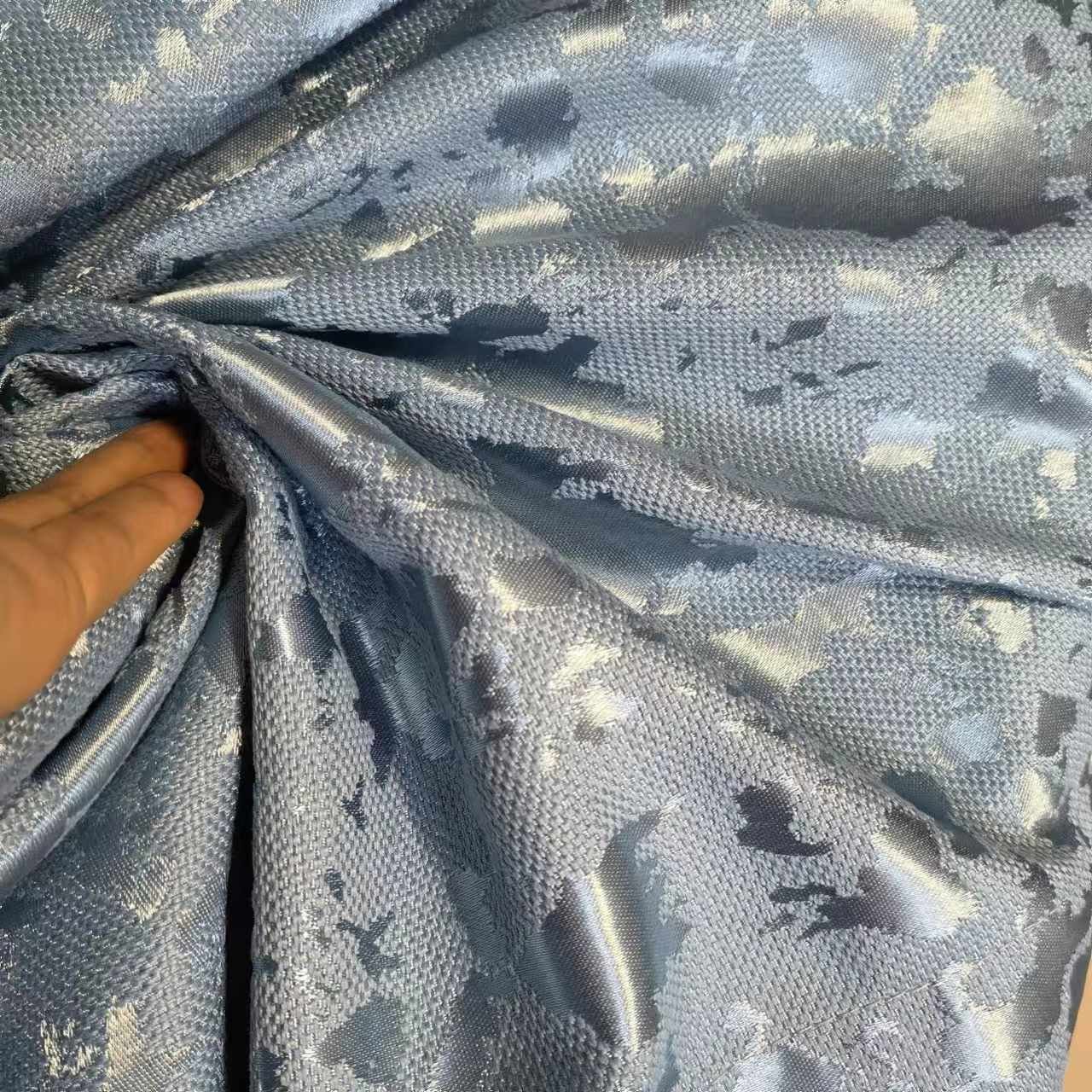 Jacquard Curtain Fabric 100% Polyester fabric texture view 3