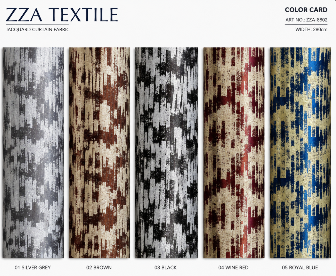 Jacquard Curtain Fabric 100% Polyester fabric texture view 5