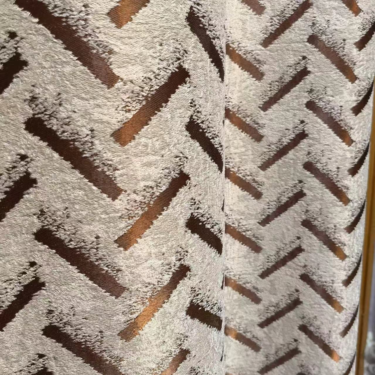 Detailed jacquard curtain fabric product