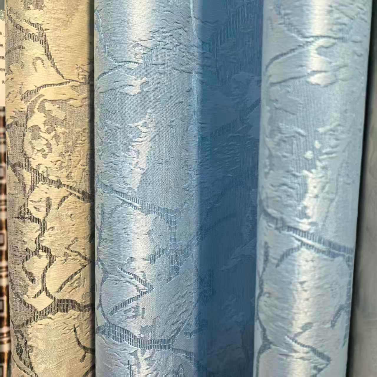 Jacquard Curtain Fabric 100% Polyester fabric texture view 2