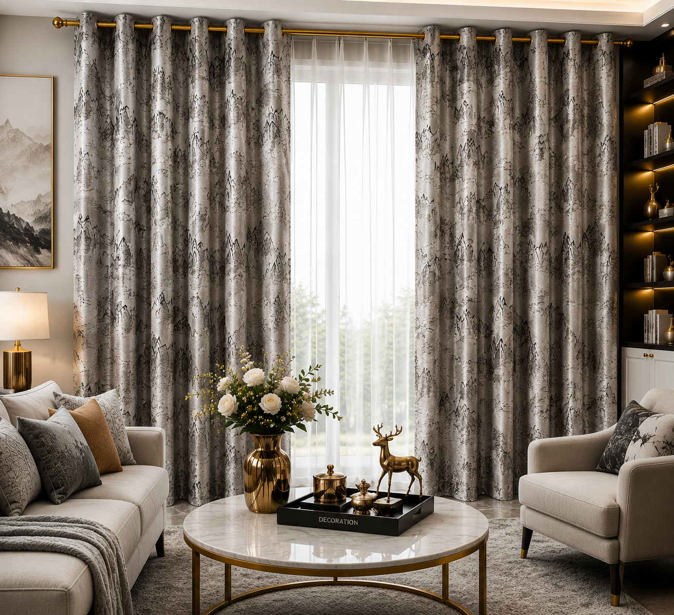 Jacquard & Chenille wholesale curtain product collection