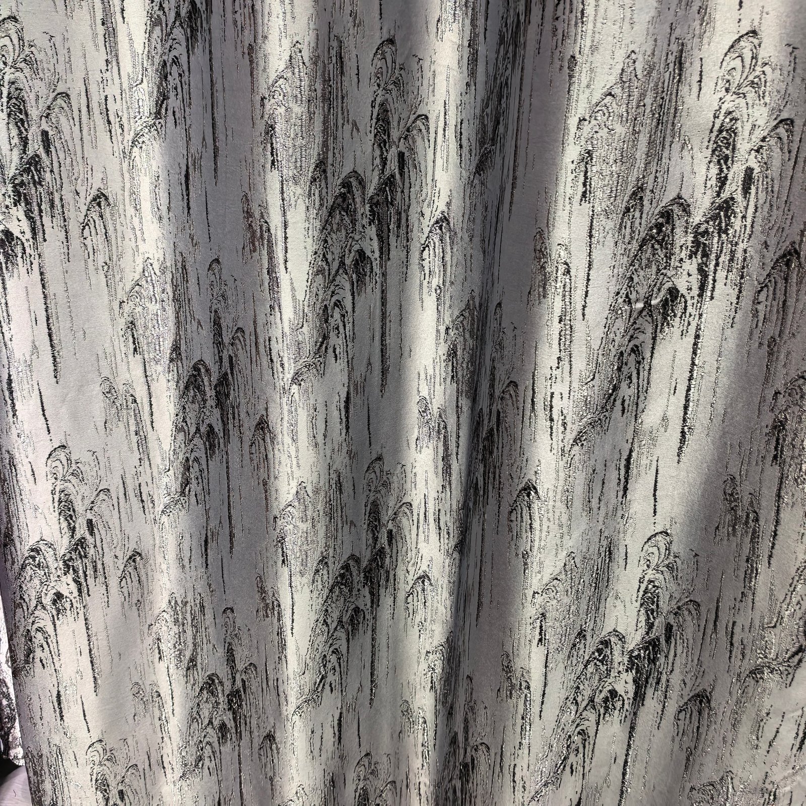 Luxury Jacquard Mountain Landscape Blackout Curtain Fabric fabric texture view 5