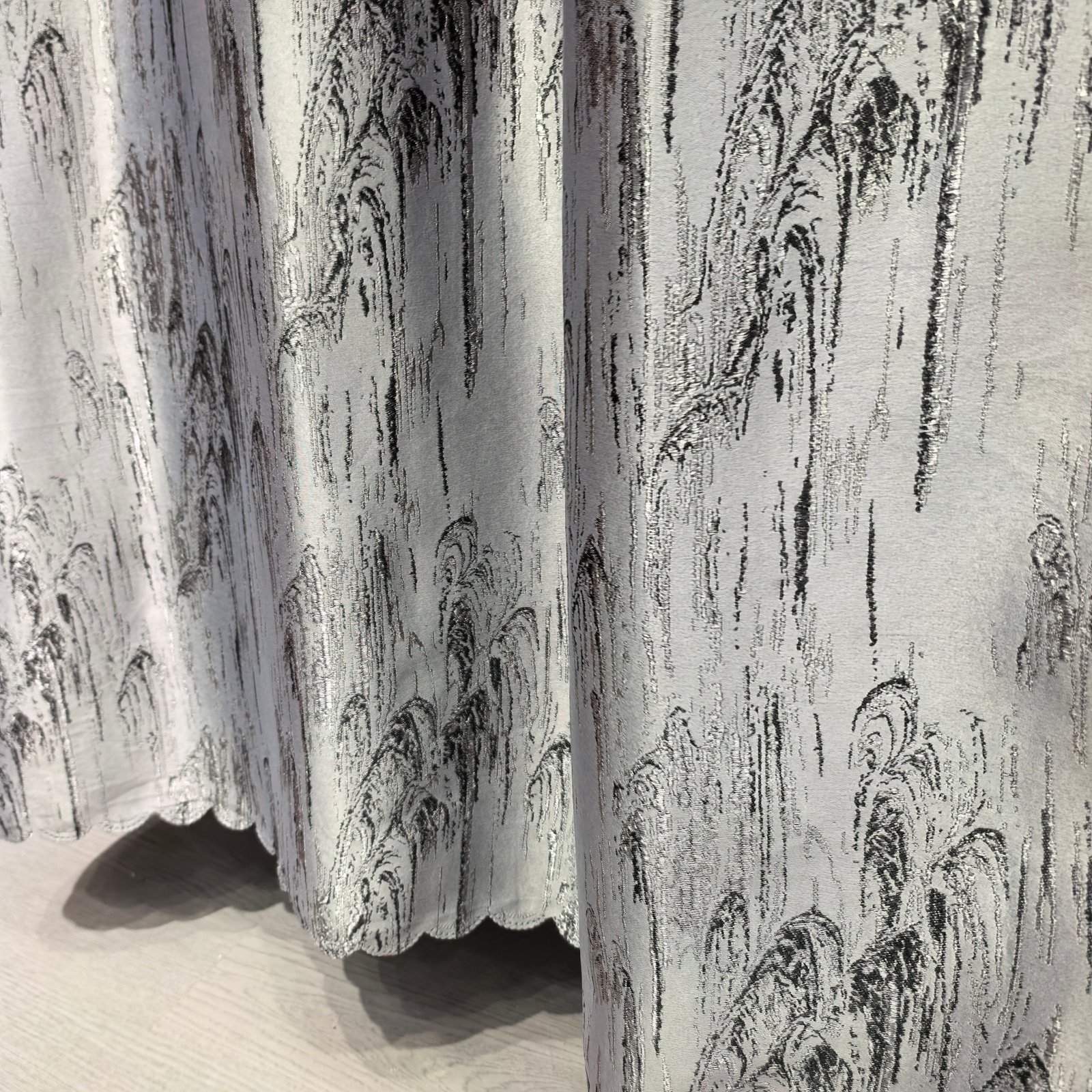 Luxury Jacquard Mountain Landscape Blackout Curtain Fabric fabric texture view 6