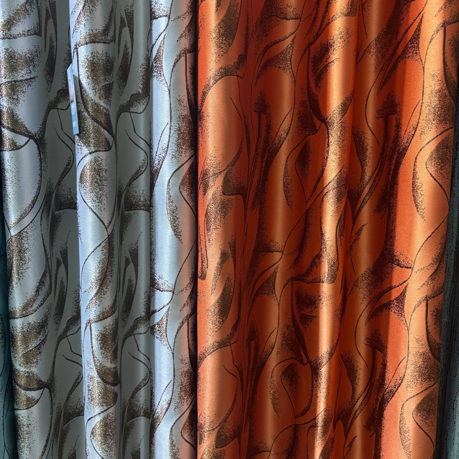 Luxury Jacquard Mountain Landscape Blackout Curtain Fabric fabric texture view 13