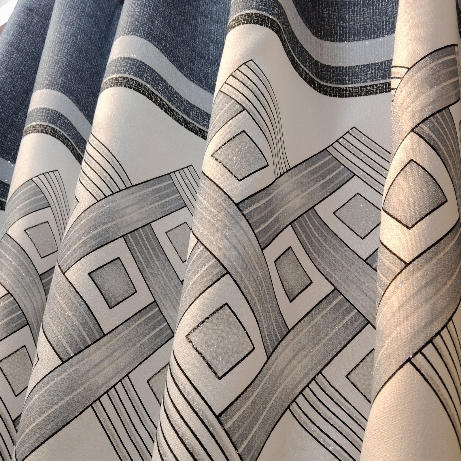 Printed Curtain Fabric 100% Polyester fabric texture view 5