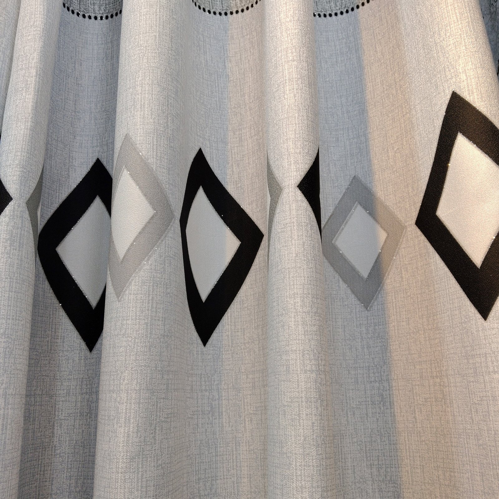 Printed Curtain Fabric 100% Polyester fabric texture view 4