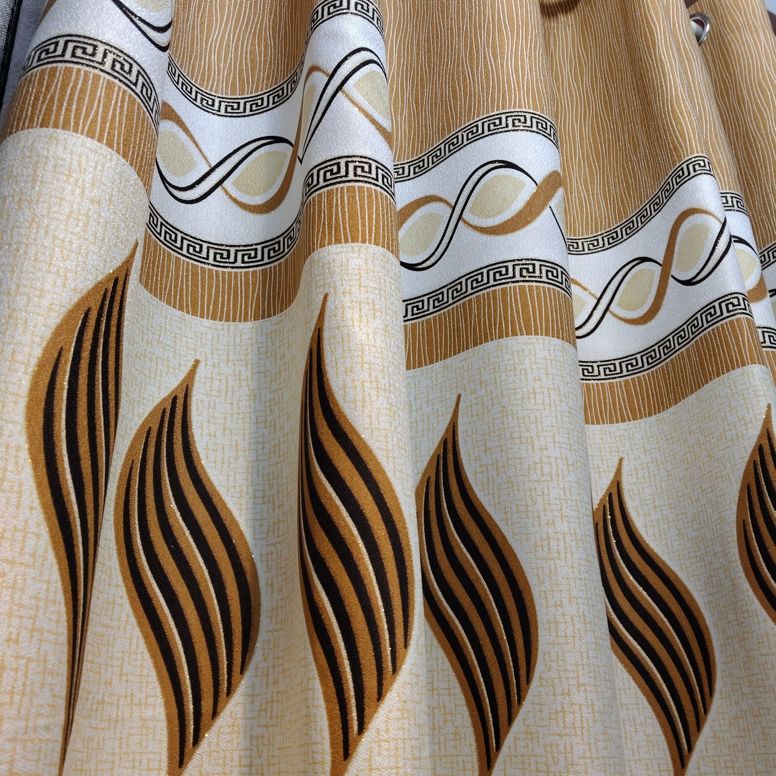 Printed Curtain Fabric 100% Polyester fabric texture view 2