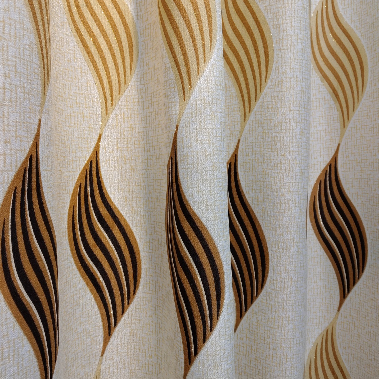 Printed Curtain Fabric 100% Polyester fabric texture view 5