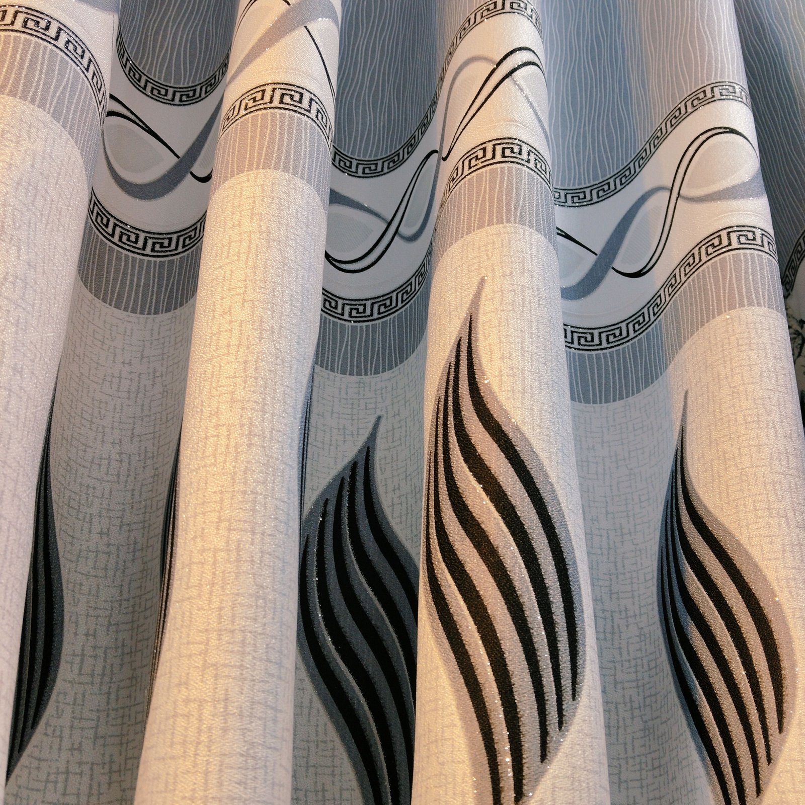 Printed Curtain Fabric 100% Polyester fabric texture view 3