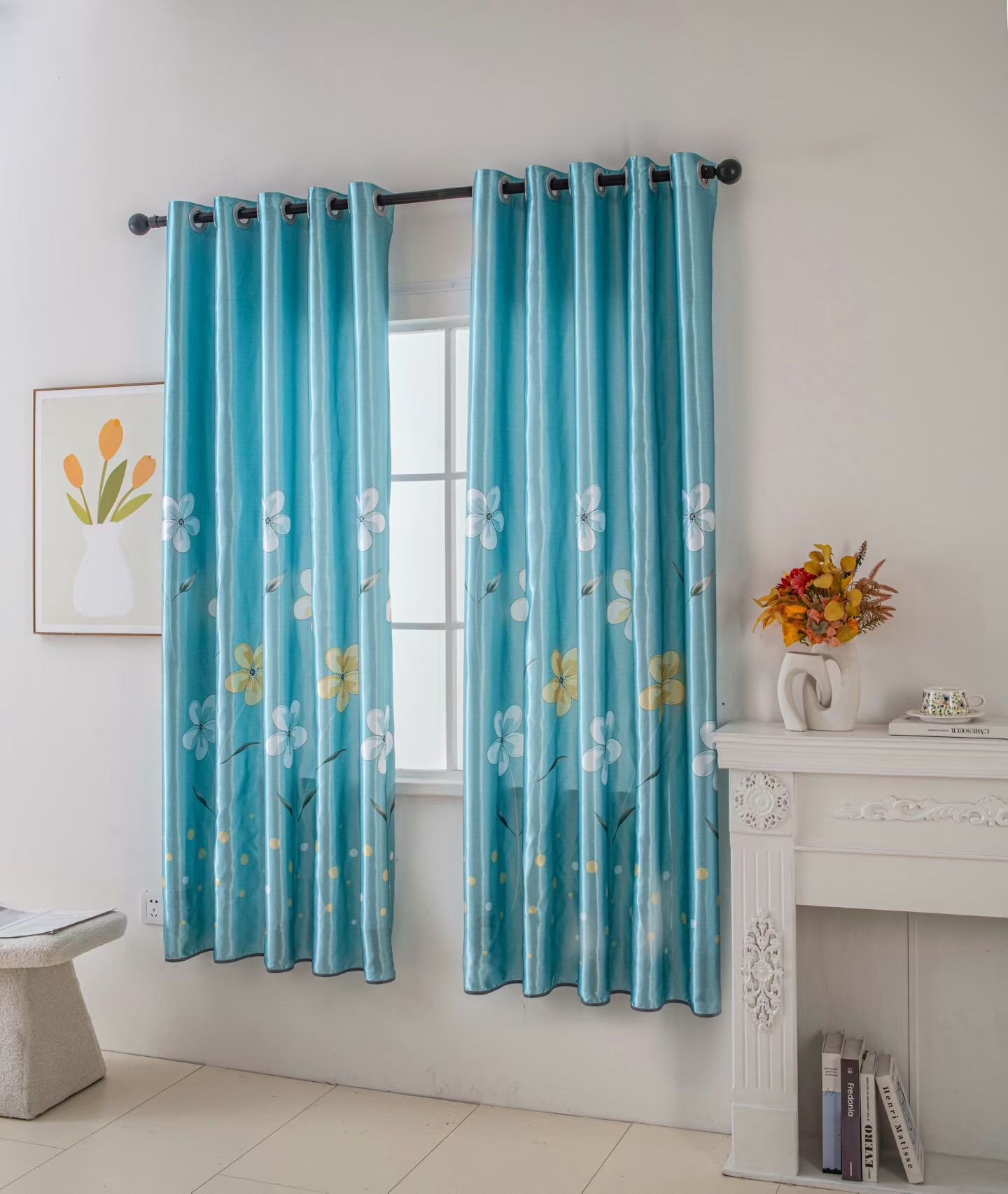 Printing curtain fabric supplier in China - Printed Curtain Fabric Blackout 280GSM 100% Polyester
