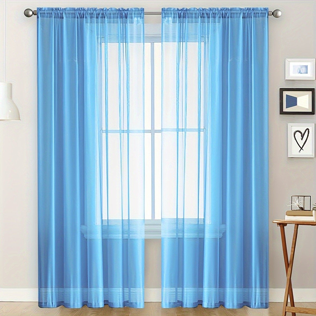 Sheer Curtain Fabric 100% Polyester fabric texture view 3
